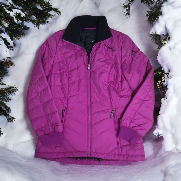 schoffel Jackets & Blazers - Schoffel Puffer Down Purple Jacket Sz XS Hoodless Full Zip Women’s